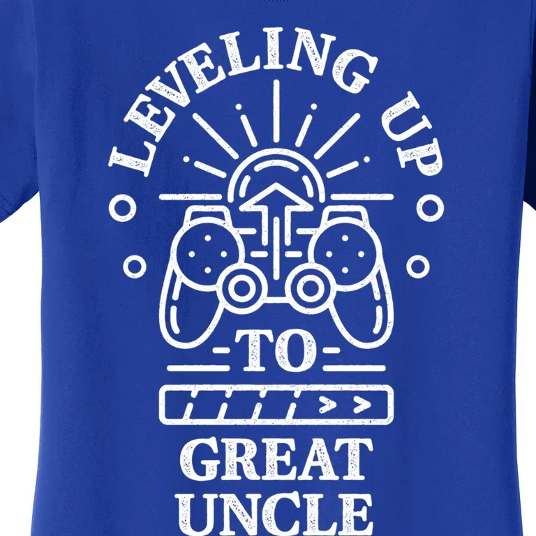 Leveling Up To Great Uncle Promoted To Granduncle Gamer Cool Gift Women's T-Shirt