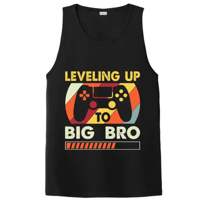 Leveling Up To Big Bro Vintage Future Brother Performance Tank