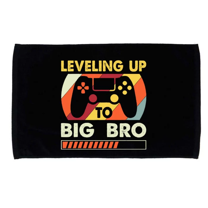 Leveling Up To Big Bro Vintage Future Brother Microfiber Hand Towel