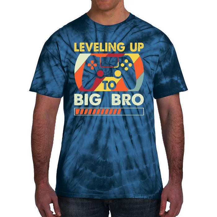 Leveling Up To Big Bro Vintage Future Brother Tie-Dye T-Shirt