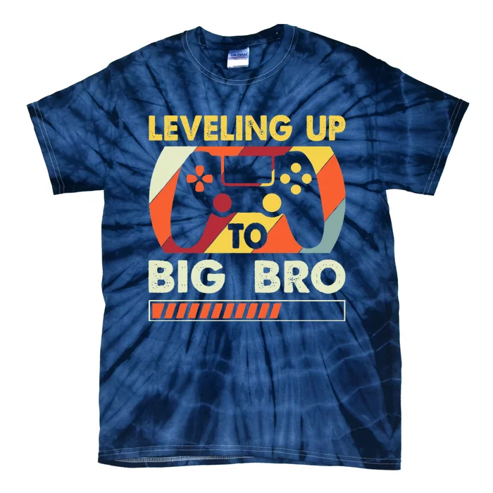 Leveling Up To Big Bro Vintage Future Brother Tie-Dye T-Shirt