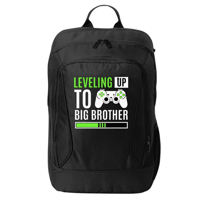 Leveling Up To Big Brother Gaming Baby Gender Announcement City Backpack