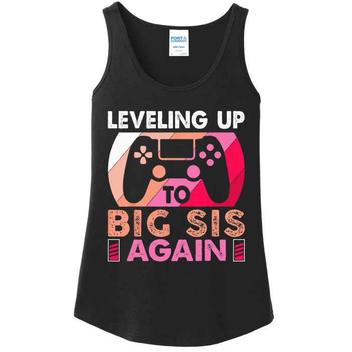 Leveling Up To Big Sis Again Promoted To Big Sister Again Ladies Essential Tank