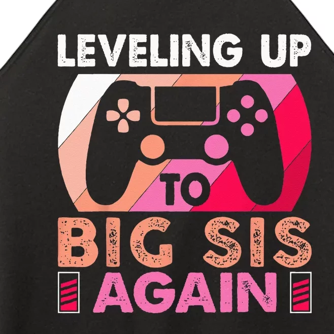 Leveling Up To Big Sis Again Promoted To Big Sister Again Women’s Perfect Tri Rocker Tank