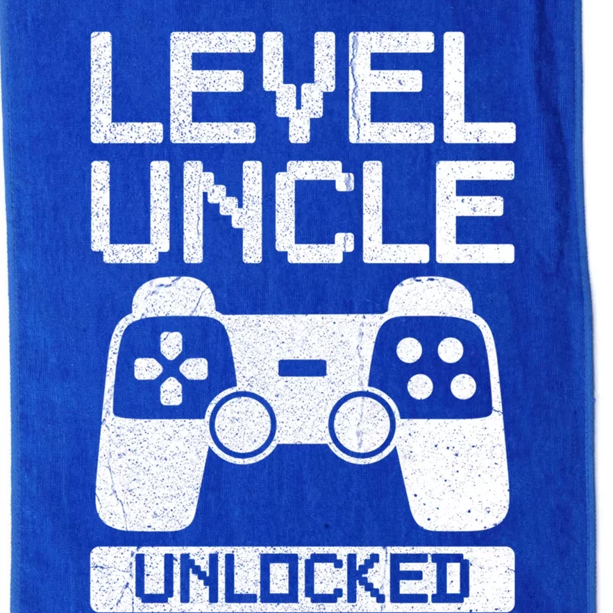 Level Uncle Unlocked Design For Your Gamer Uncle Gift Platinum Collection Golf Towel