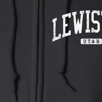 Lewiston Utah Ut Js03 College University Full Zip Hoodie