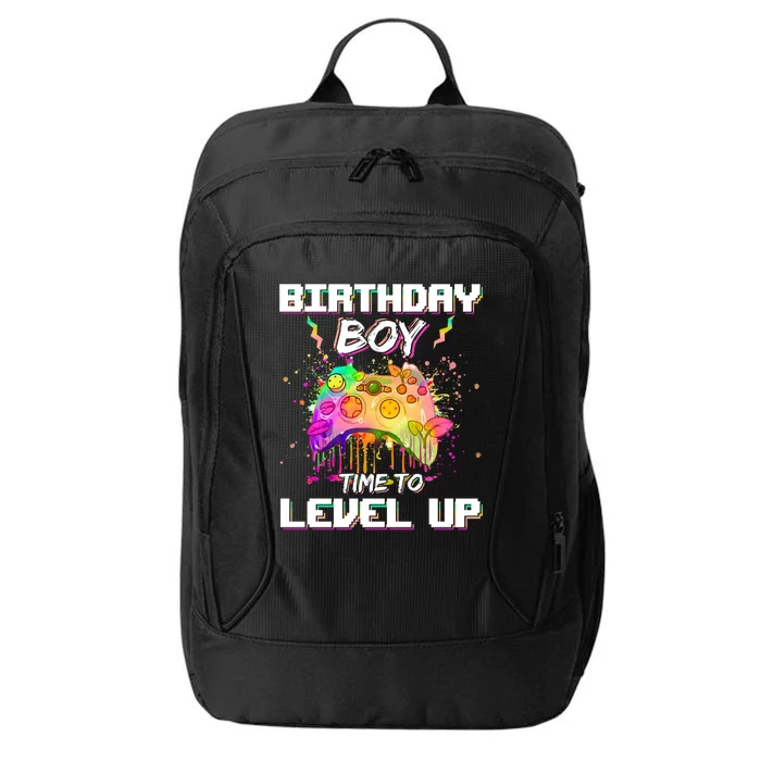 Level Up Video Gamer On My Birthday Party Decorations Cool Gift City Backpack