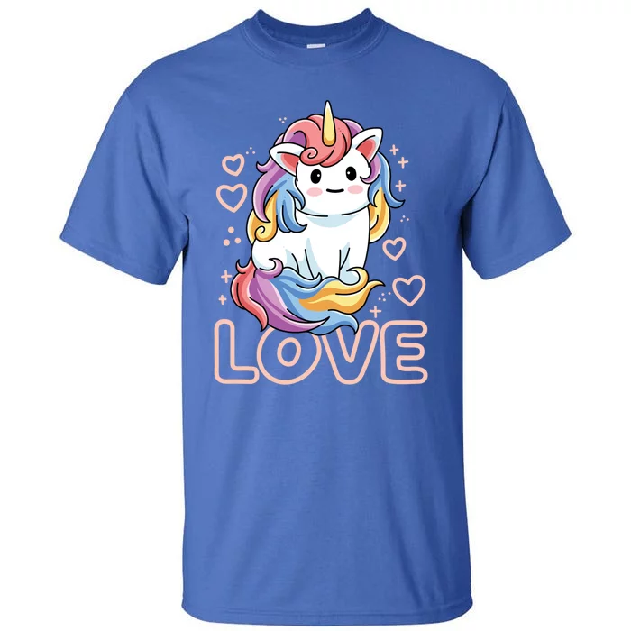 Love Unicorns Valentines Day Love Gift Tall T-Shirt