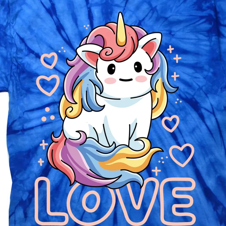 Love Unicorns Valentines Day Love Gift Tie-Dye T-Shirt