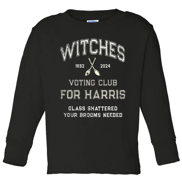 Local Union Witches For Kamala Harris 1692 2024 Glass Toddler Long Sleeve Shirt