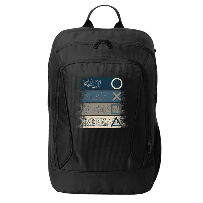 Level Up Your Style With Eat Play Sleep Repeat For Game Gift City Backpack