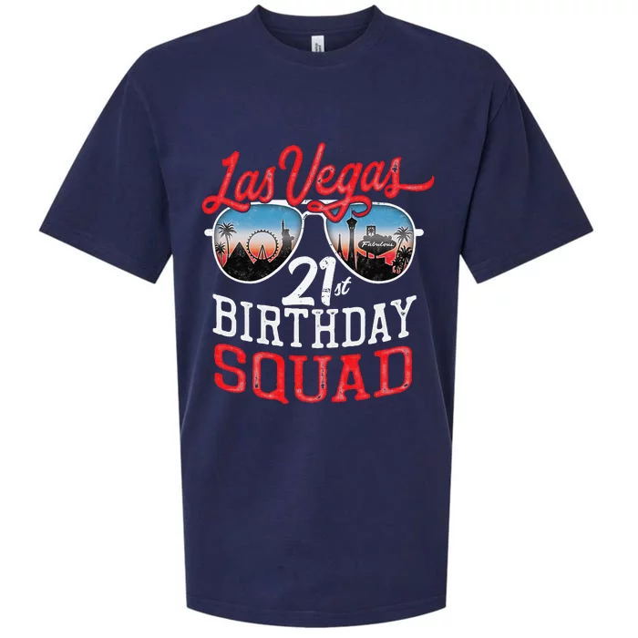 Las Vegas 21st Birthday Squad Sueded Cloud Jersey T-Shirt