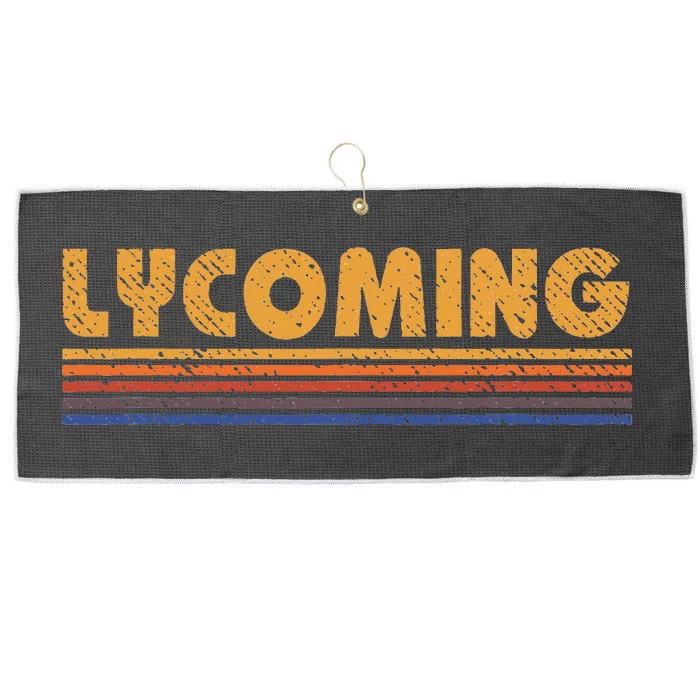 Lycoming Vintage 80s Retro Style Large Microfiber Waffle Golf Towel