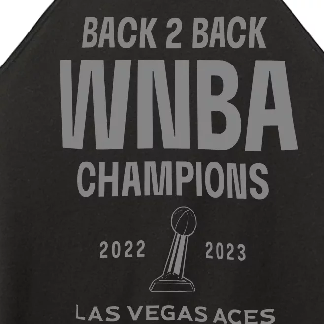 Las Vegas Aces Backtoback Champions Banner Celebration Women’s Perfect Tri Rocker Tank