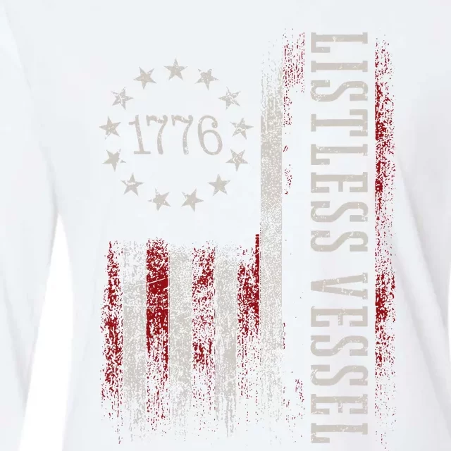 Listless Vessel And Proud Of It 2024 USA Flag Pro Trump Womens Cotton Relaxed Long Sleeve T-Shirt