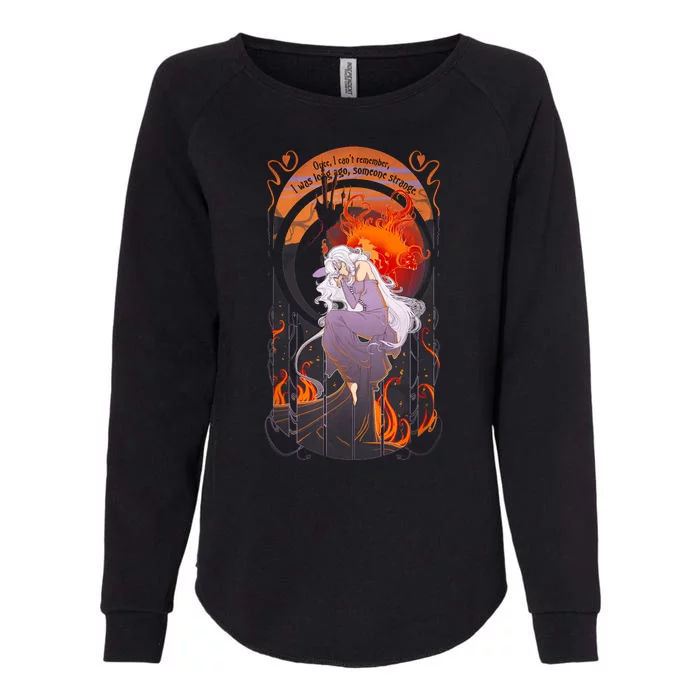 Lady Vintage Amalthea The Last Unicorn Womens California Wash Sweatshirt