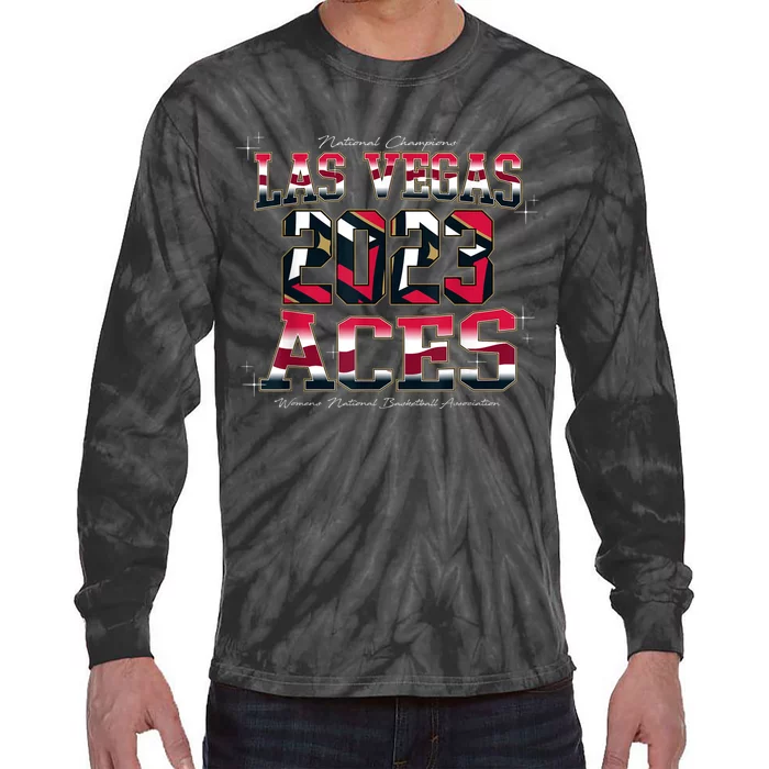 Las Vegas Aces Done Deal Championship Tie-Dye Long Sleeve Shirt