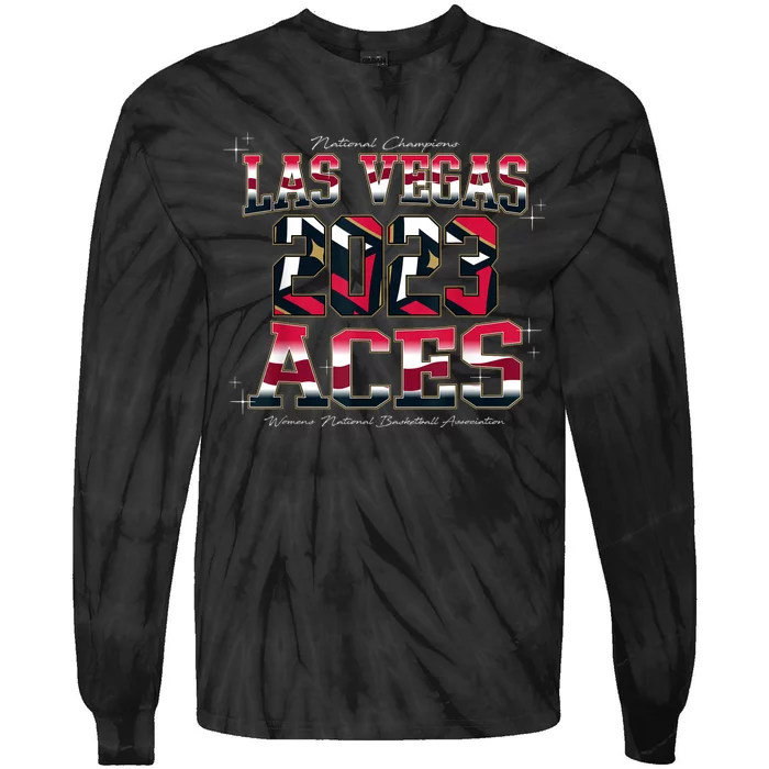 Las Vegas Aces Done Deal Championship Tie-Dye Long Sleeve Shirt