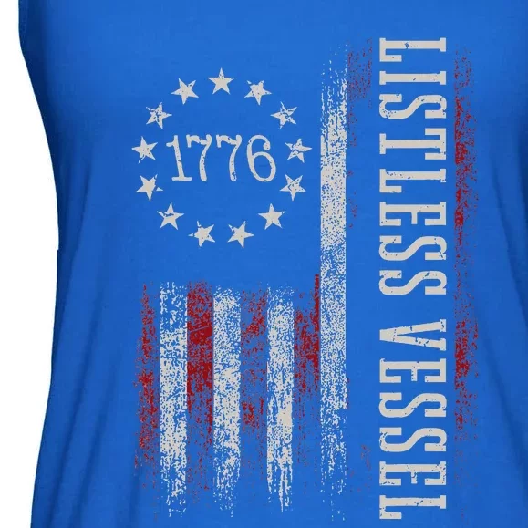 Listless Vessel And Proud Of It 2024 USA Flag Pro Trump Ladies Essential Flowy Tank