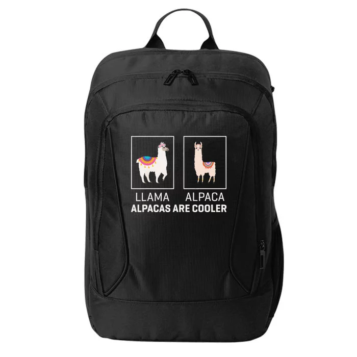 Llama Vs Alpaca, Alpacas Are Cooler - Funny Alpaca Lover City Backpack