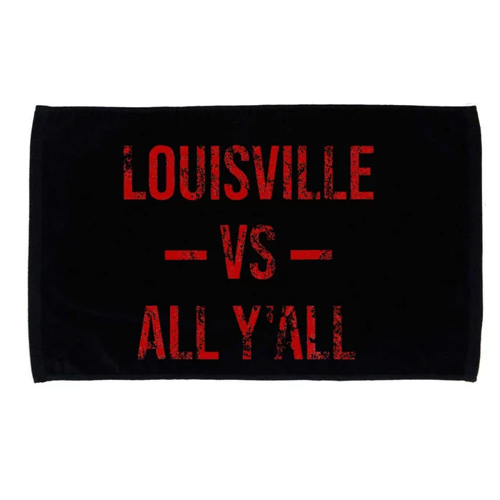 Louisville Vs All Y'All Vintage Weathered Southerner Microfiber Hand Towel