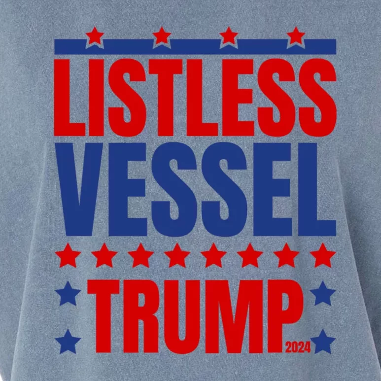 Listless Vessel And Proud Of It 2024 USA Flag Pro Trump Garment-Dyed Women's Muscle Tee