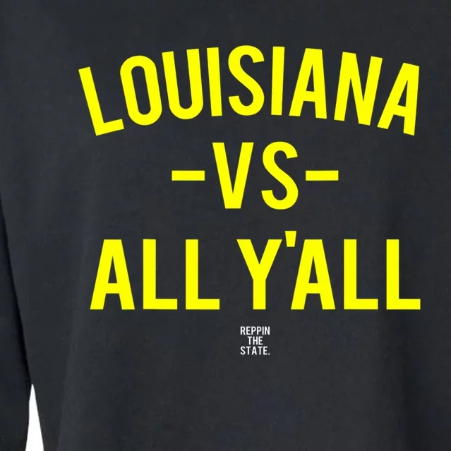 Louisiana Versus All Yall Cropped Pullover Crew