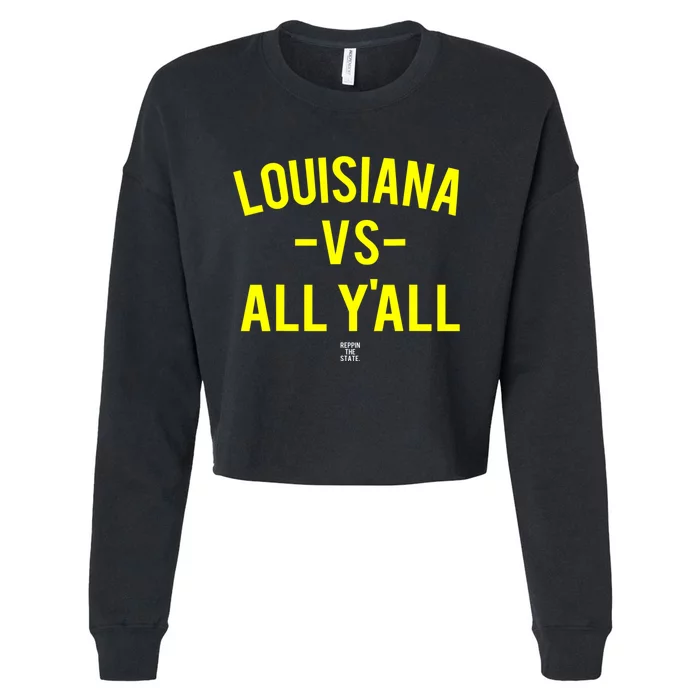 Louisiana Versus All Yall Cropped Pullover Crew