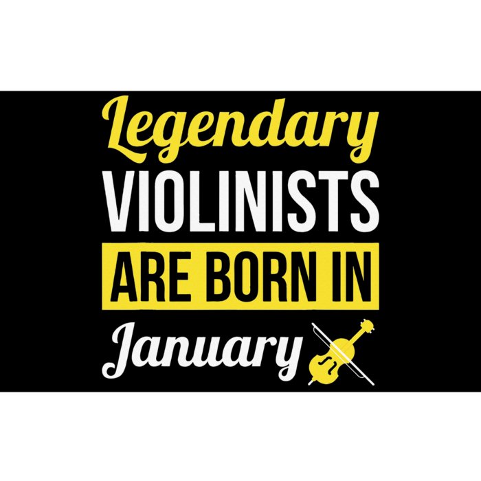 Legendary Violinists Are Born In January Gift Violin Bumper Sticker