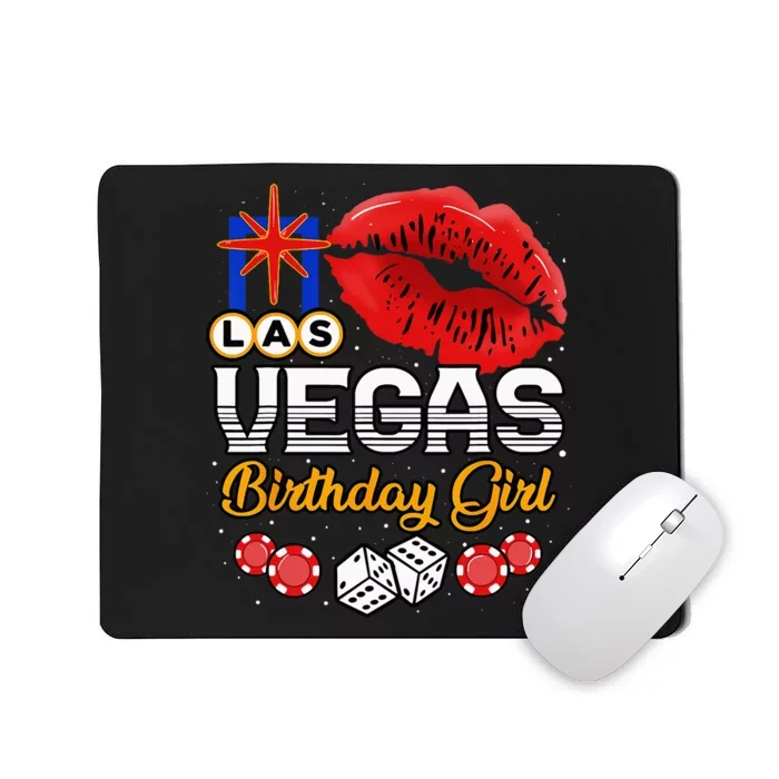 Las Vegas Birthday Girl Casino Trip Party Mousepad