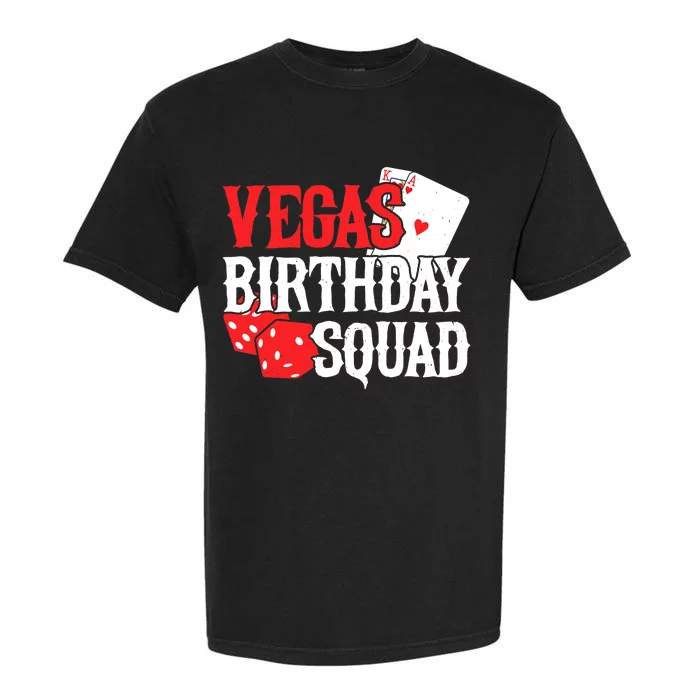 Las Vegas Birthday - Party in Vegas - Vegas Birthday Squad Garment-Dyed Heavyweight T-Shirt