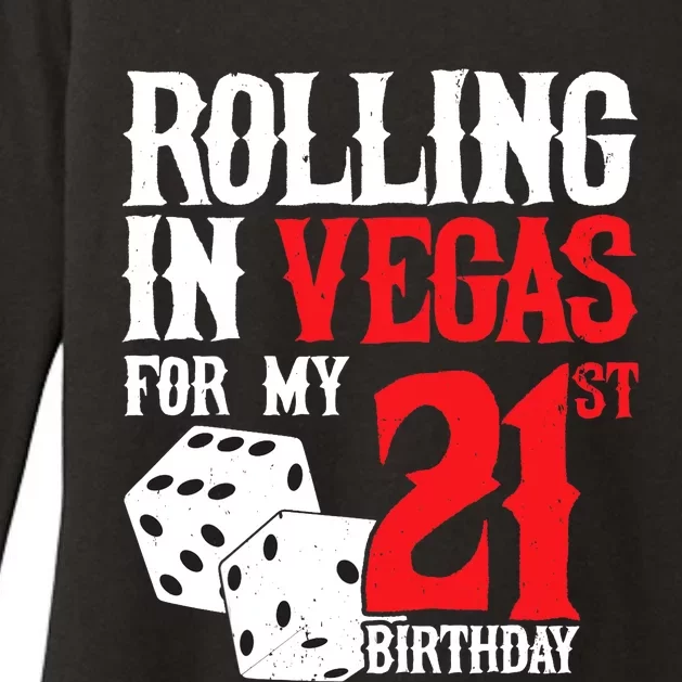 Las Vegas Birthday Party - Rolling in Vegas - 21st Birthday Womens CVC Long Sleeve Shirt