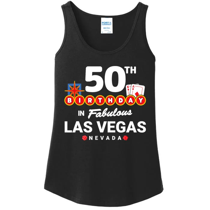 Las Vegas Birthday Party - 50th Birthday - Vegas Birthday Ladies Essential Tank