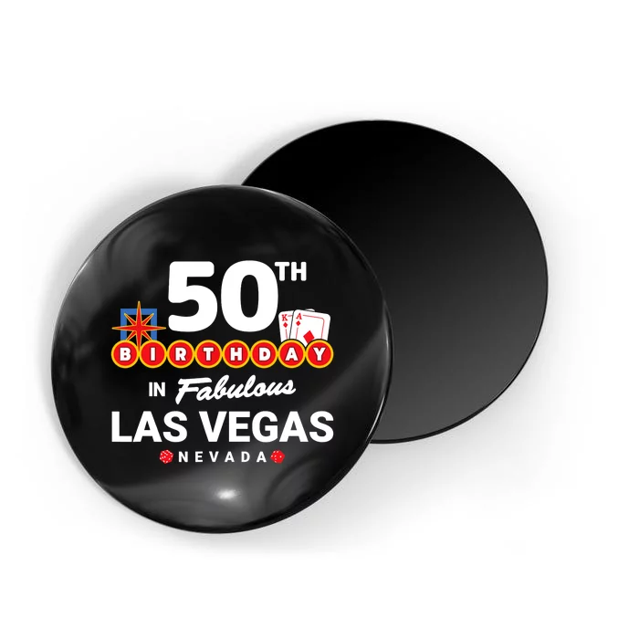 Las Vegas Birthday Party - 50th Birthday - Vegas Birthday Magnet