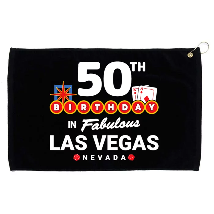 Las Vegas Birthday Party - 50th Birthday - Vegas Birthday Grommeted Golf Towel