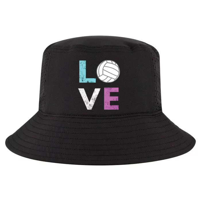 Love Volleyball Best Fun Birthday Gift Cool Comfort Performance Bucket Hat