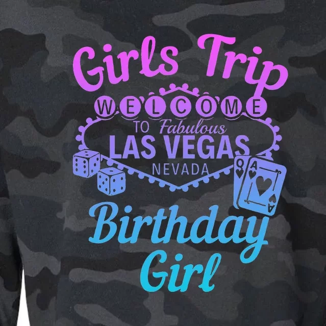 Las Vegas Birthday Party Trip Vegas Birthday Cropped Pullover Crew