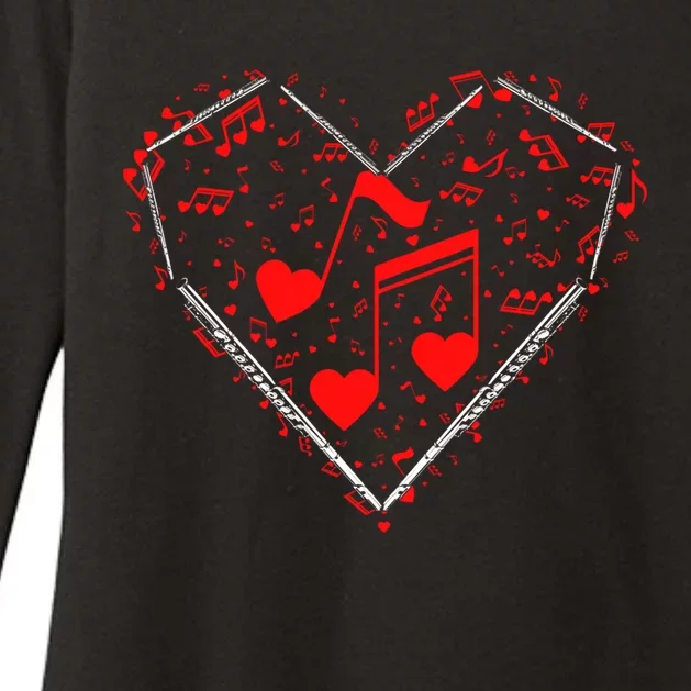 Love Valentine's Day Flute Funny Gift Womens CVC Long Sleeve Shirt