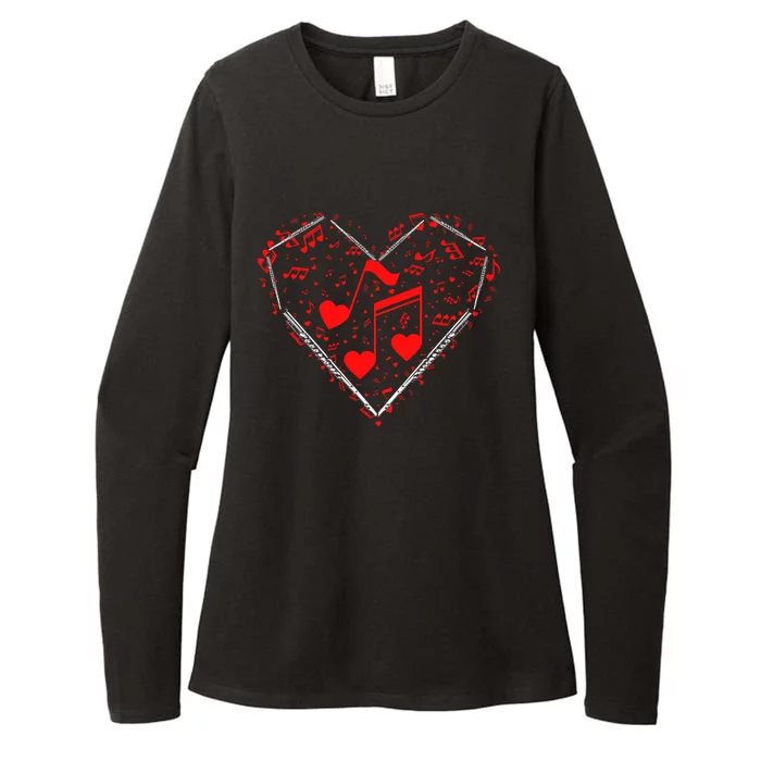 Love Valentine's Day Flute Funny Gift Womens CVC Long Sleeve Shirt