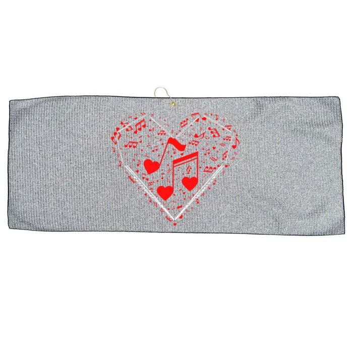 Love Valentine's Day Flute Funny Gift Large Microfiber Waffle Golf Towel