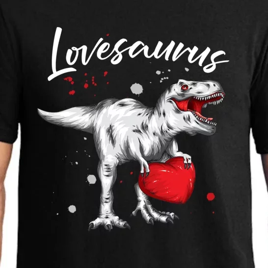 Lovesaurus Valentines Day Tmeaningful Giftrex Dinosaur Vmeaningful Giftday Cute Pajama Set