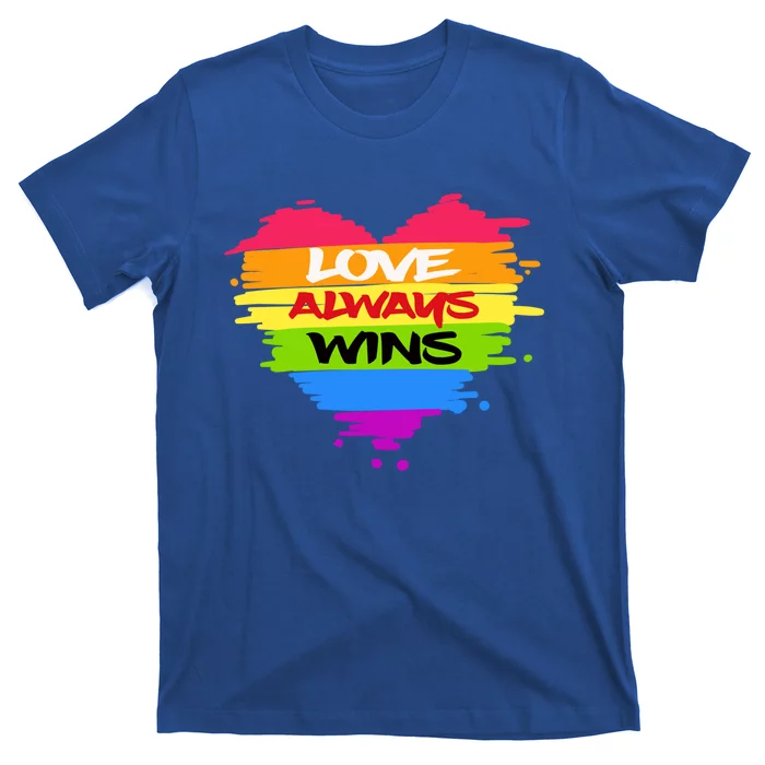 Lgbtq Valentines Day Love Always Wins Gift T-Shirt