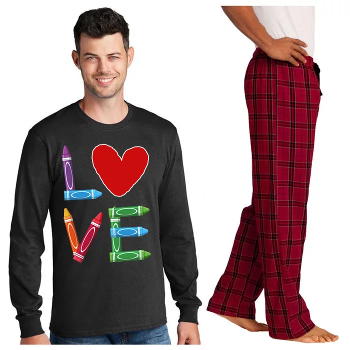 Love Valentines Day Cute Precool Giftschool Precool Giftk Great Gift Long Sleeve Pajama Set