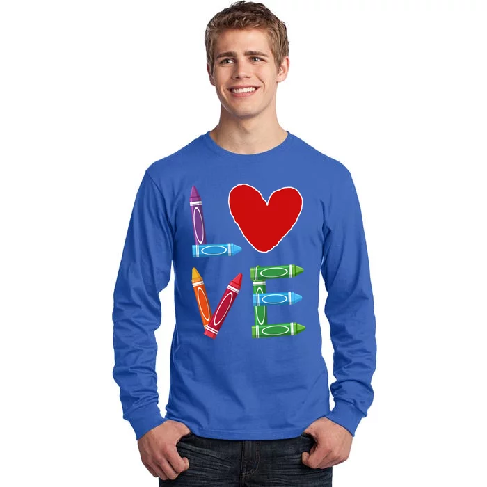 Love Valentines Day Cute Precool Giftschool Precool Giftk Great Gift Tall Long Sleeve T-Shirt