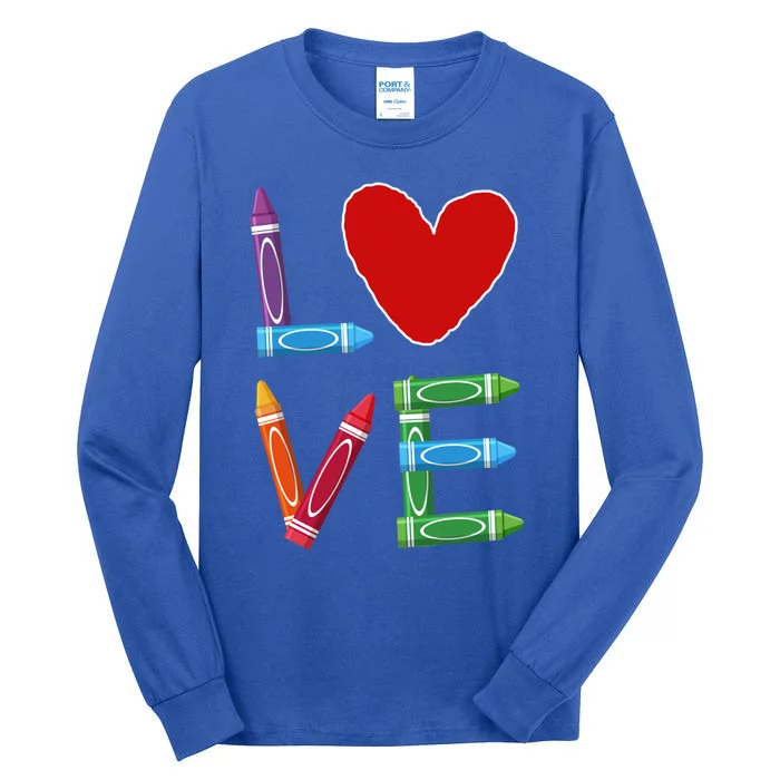 Love Valentines Day Cute Precool Giftschool Precool Giftk Great Gift Tall Long Sleeve T-Shirt