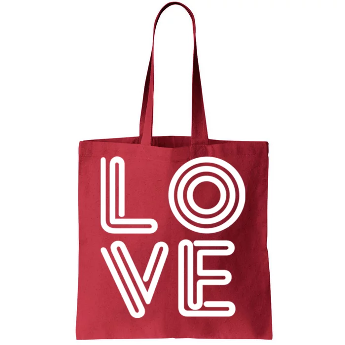 Love Valentines Day Word Logo Tote Bag