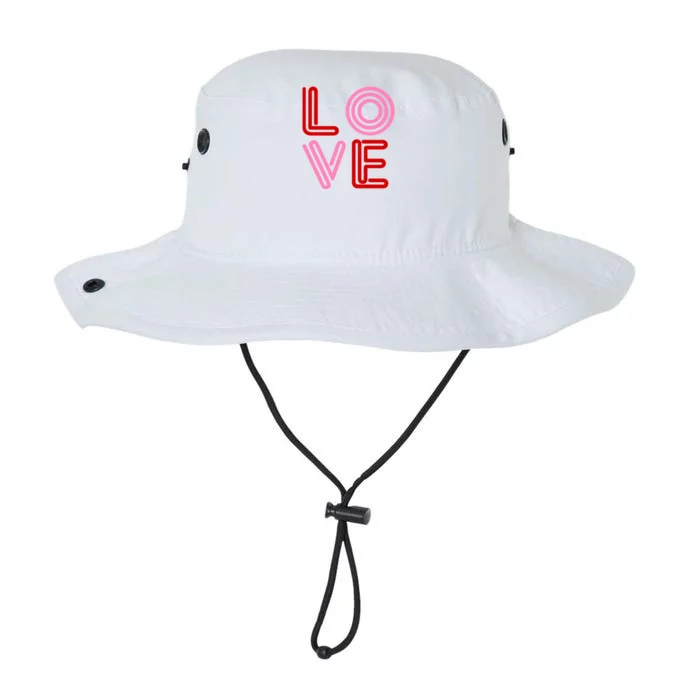 Love Valentines Day Pink And Red Logo Legacy Cool Fit Booney Bucket Hat