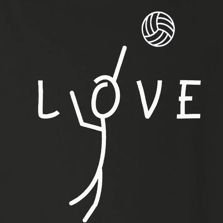 Love Volleyball Drawing Coach Player Toddler Long Sleeve Shirt