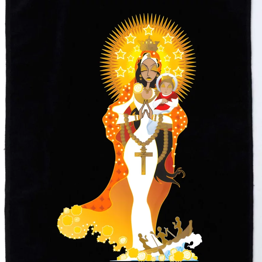 La Virgen De La Caridad Del Cobre Platinum Collection Golf Towel