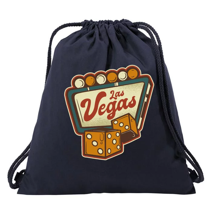 Las Vegas Dice Drawstring Bag